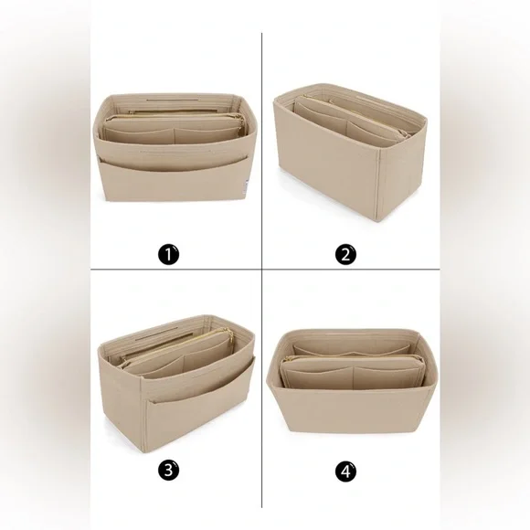 Insert Bag Organizer Bag In Bag For Handbag Purse Organizer Fits Speedy - Picture 4 of 5